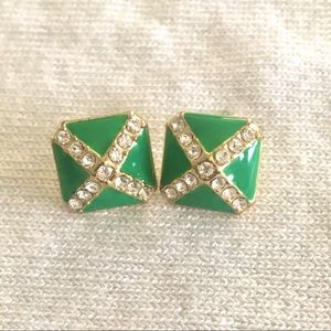 COPY - EXPRESS gold square earrings